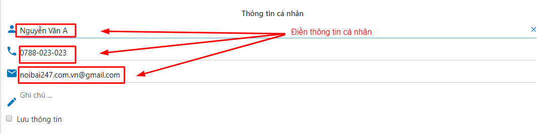 hướng dẫn đặt xe